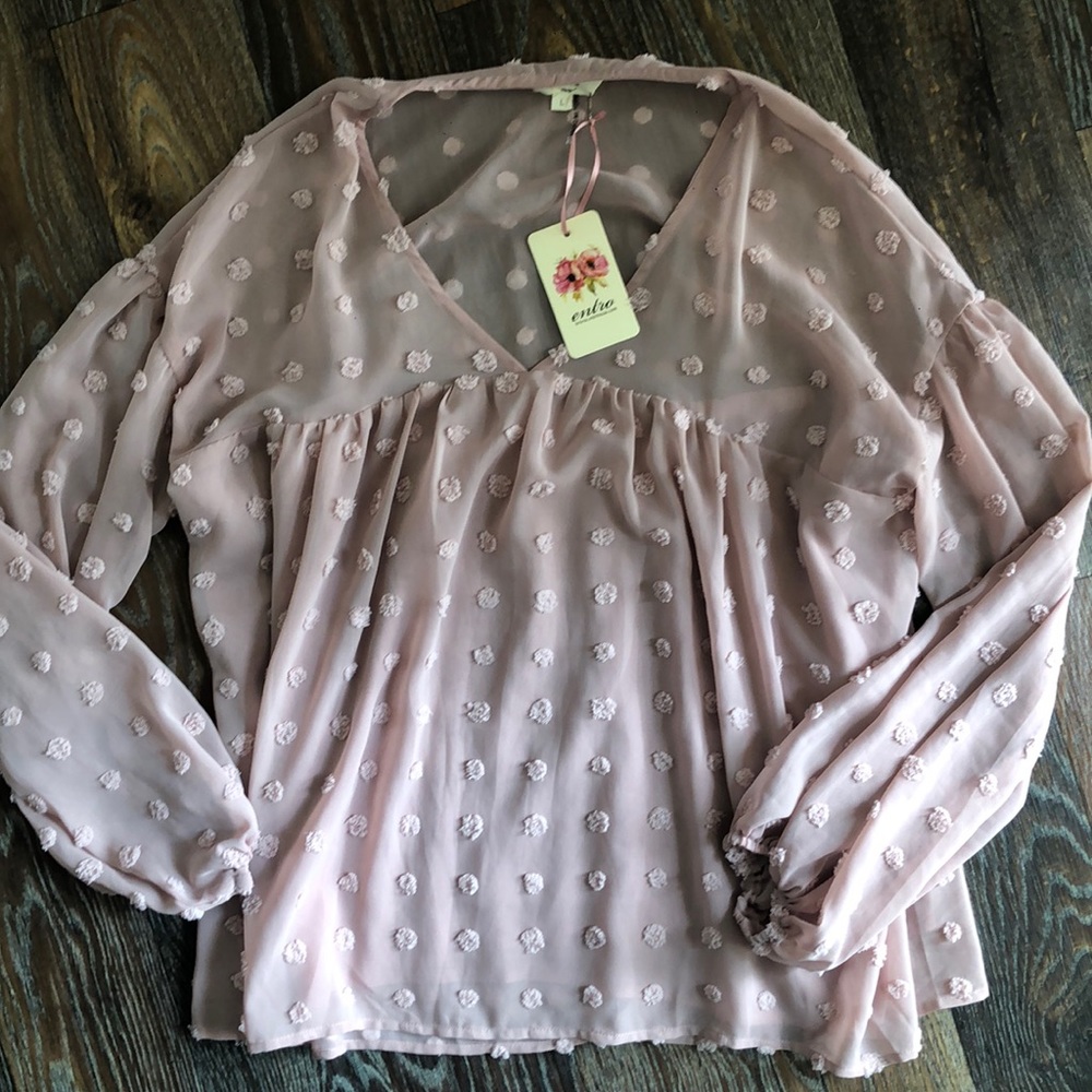 Blush pink boutique shirt